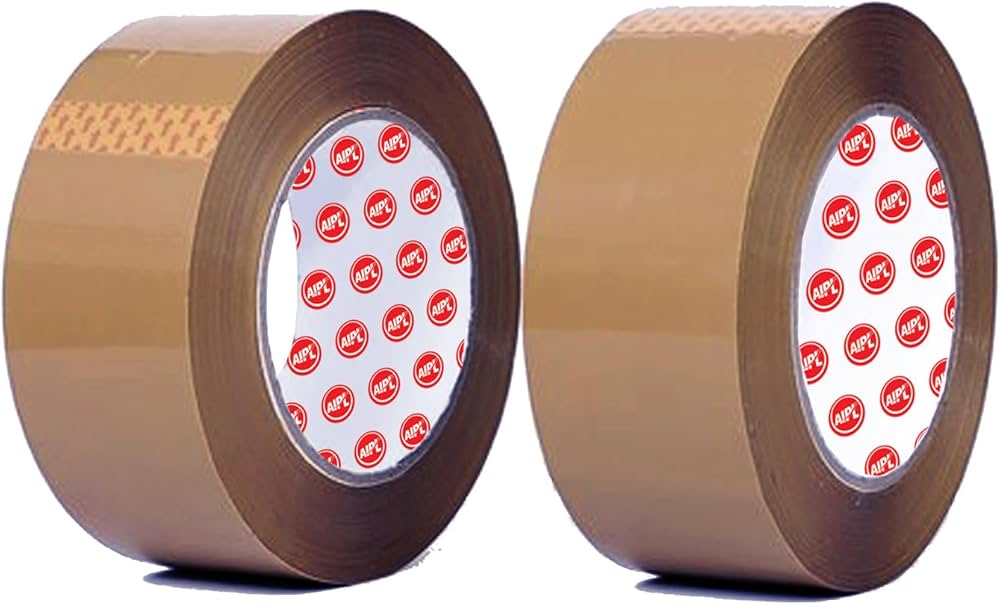 AIPL BOPP Packaging Brown Tape - 48MM X 50 Meter Pack Of 2